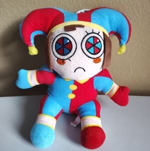 The Amazing Digital Circus Sad Clown Jester Pomni 9" Collectible Sitting Plush